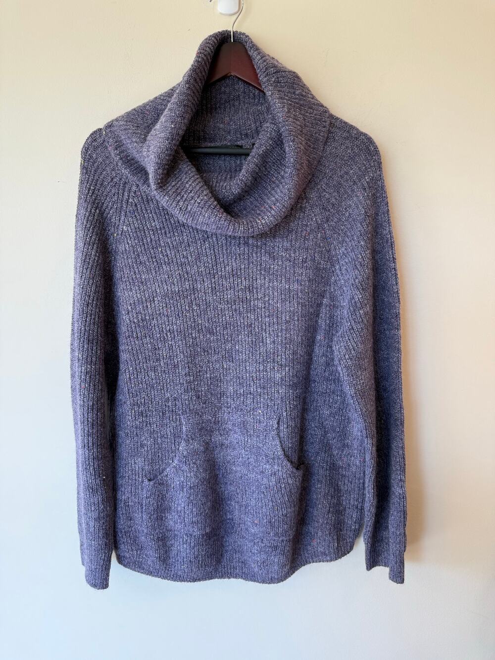 Preswick & Moore NWT Cowl Neck Pullover Sweater Purple Size 1x Classic Coastal